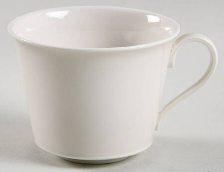 Arcadia Cream--White Flat Demitasse Cup