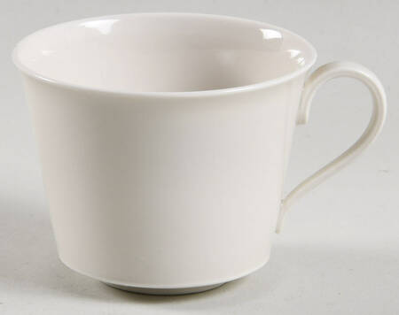 Arcadia Cream--White Flat Demitasse Cup