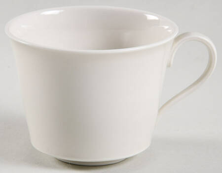Arcadia Cream--White Flat Demitasse Cup