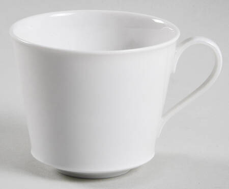 Arcadia Cream--White Flat Demitasse Cup