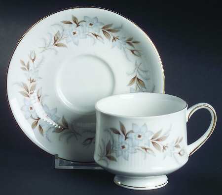 Dawn Footed Cup & Saucer Set