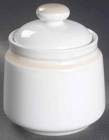 Diversity Tan Sugar Bowl & Lid