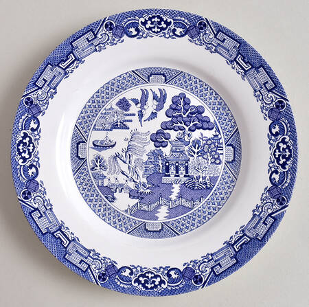 Blue Willow Salad Plate by Royal Oak