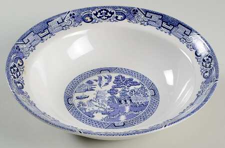 Blue Willow 9" Round Vegetable Bowl