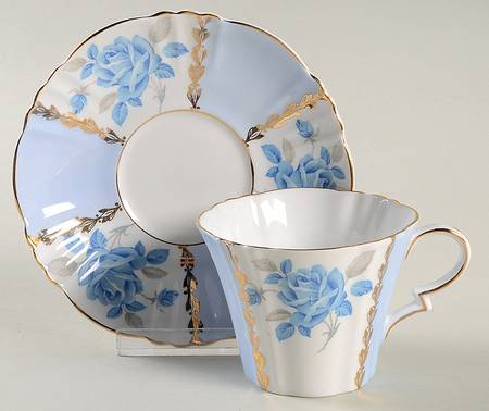 Margaret Rose Flat Cup & Saucer Set