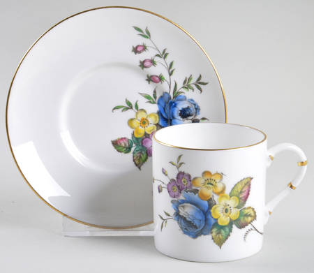 Z2621 Flat Demitasse Cup & Saucer Set