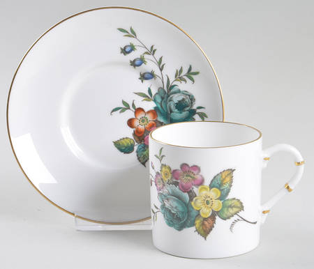 Z2621 Flat Demitasse Cup & Saucer Set