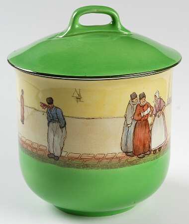 Dutch A Harlem Biscuit Barrel & Lid