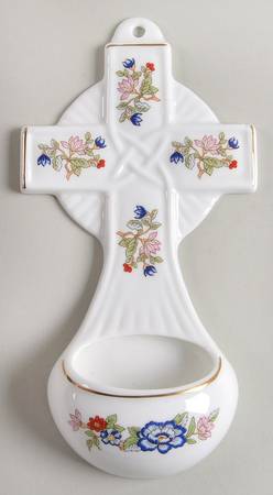 Harmony Giftware Holy Water Font with Cross