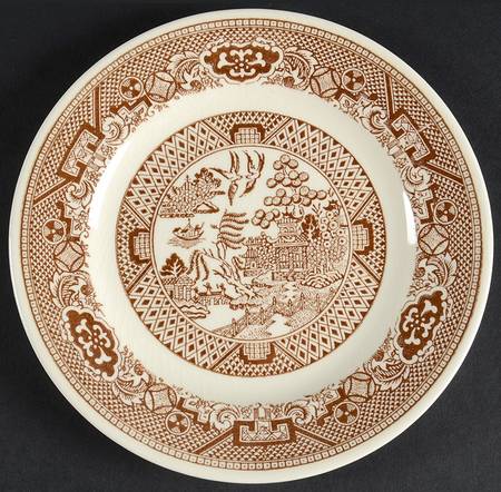 Brown Willow Bread & Butter Plate