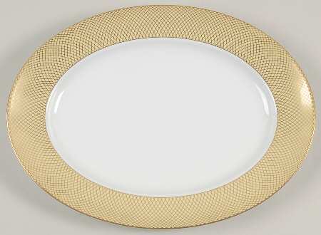 Siam Yellow 12" Oval Serving Platter