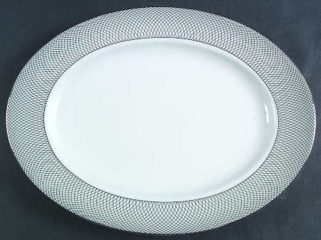 Siam Platinum 12" Oval Serving Platter