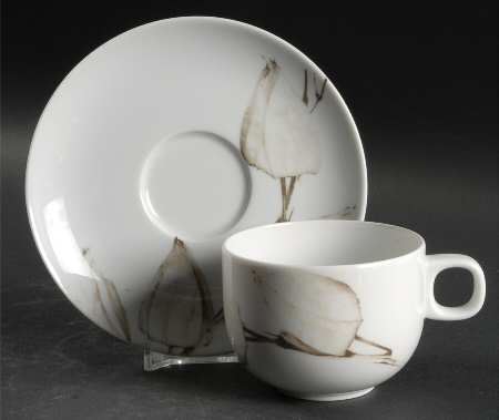 Moon Light One Flat Cup & Saucer Set