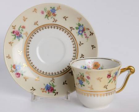 Carousel Flat Demitasse Cup & Saucer Set