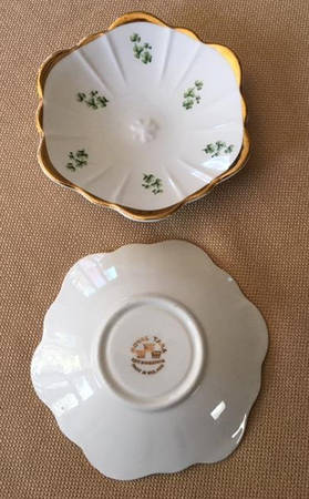 Trellis Shamrock Giftware Sweet Meat Dish