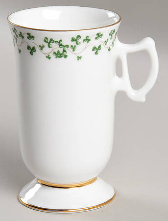 Trellis Shamrock Giftware Irish Coffee Mug