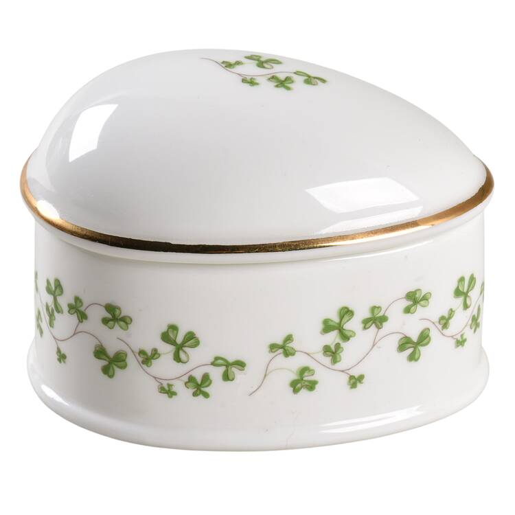 Trellis Shamrock Giftware 3" Egg Box & Lid