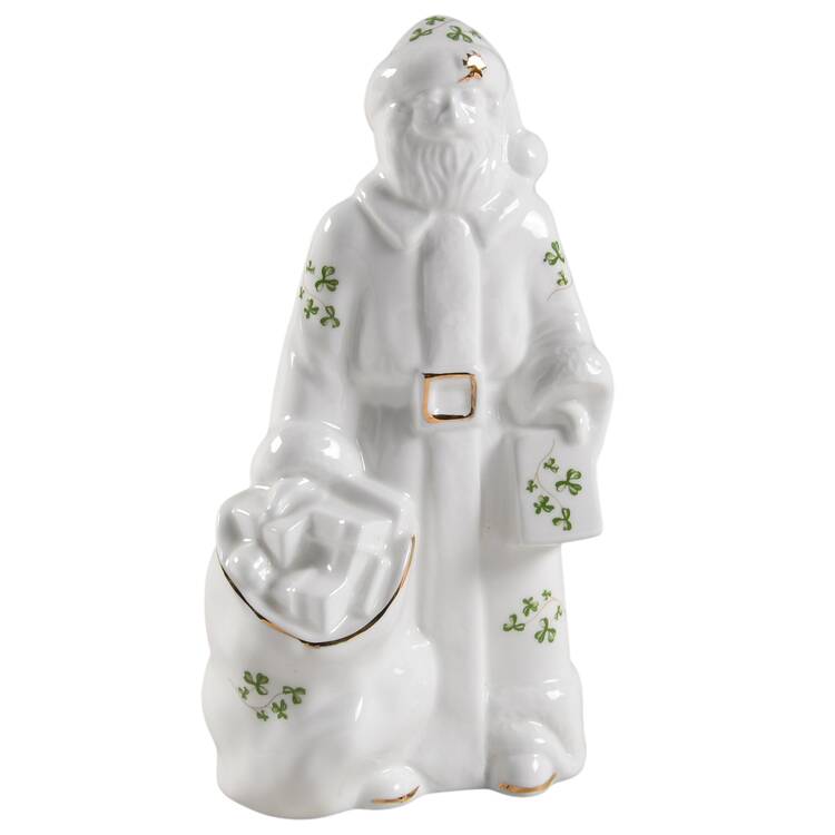 Trellis Shamrock Giftware Santa Claus Figurine