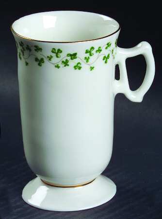 Trellis Shamrock Giftware Irish Coffee Mug