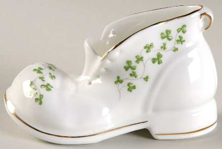 Trellis Shamrock Giftware Shoe