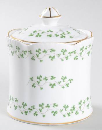 Trellis Shamrock Giftware Small Biscuit Barrel & Lid