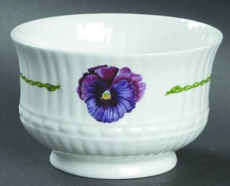 Pansies Open Sugar Bowl