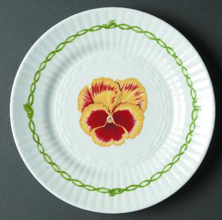 Pansies Salad Plate