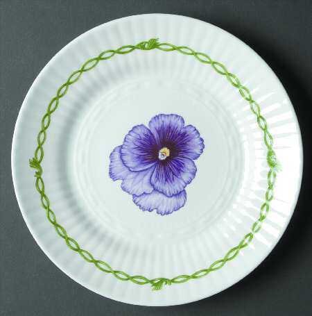 Pansies Salad Plate