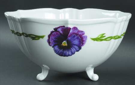 Pansies (3 Toed) Centre Bowl