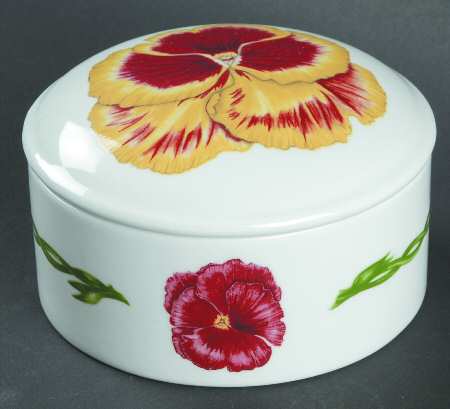 Pansies Jewelry Box & Lid