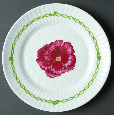 Pansies Salad Plate