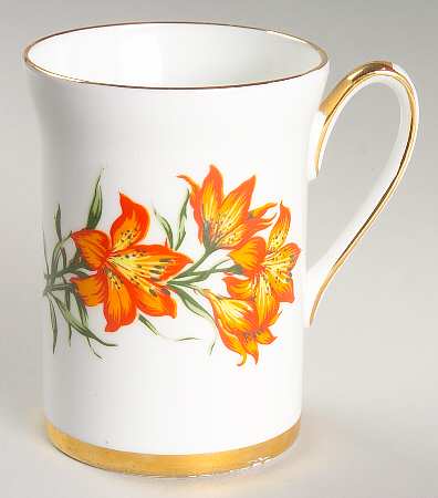 Prairie Lily (Ribbed, Gold Trim) Mug