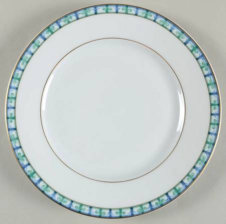 Bagatelle (White Background) Dessert Luncheon Plate