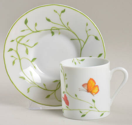 Histoire Naturelle Flat Demitasse Cup & Saucer Set