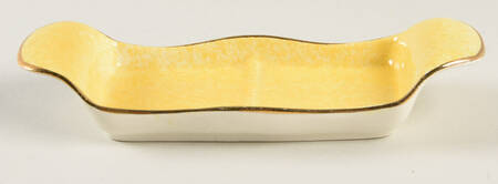 Pastel Ware Yellow (Not Molded) Tray for Salt and Pepper Set