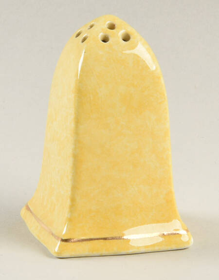 Pastel Ware Yellow (Not Molded) Pepper Shaker