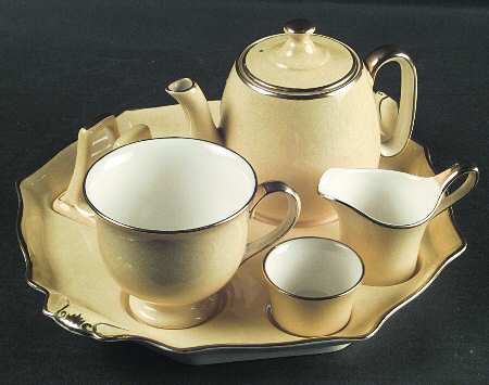 Pastel Ware Yellow (Not Molded) 6-Piece Breakfast Set (Flat Cup)