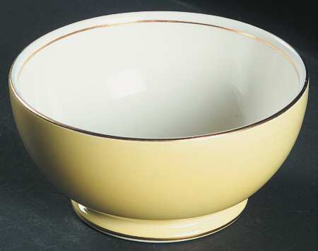 Pastel Ware Yellow (Not Molded) Albans Shape Open Sugar Bowl