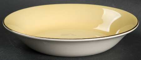 Pastel Ware Yellow (Not Molded) Fruit/Dessert (Sauce) Bowl