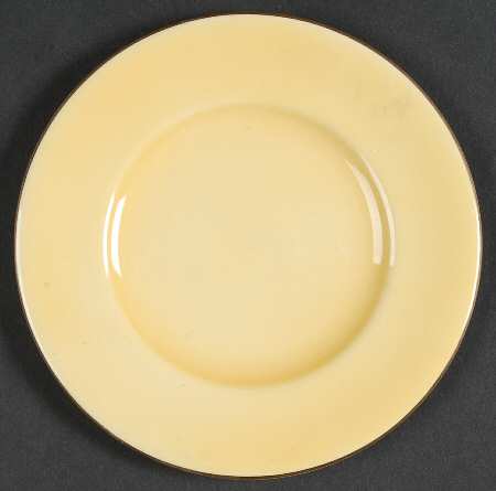 Pastel Ware Yellow (Not Molded) Bread & Butter Plate