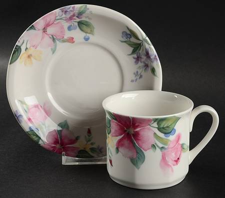 Country Walk Flat Cup & Saucer Set