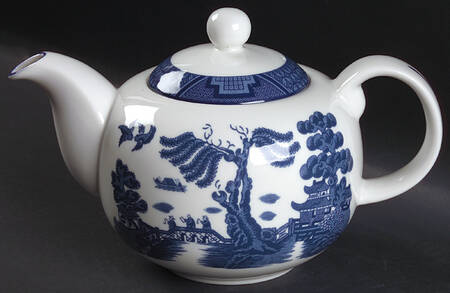 Real Old Willow (No Gold) Teapot & Lid