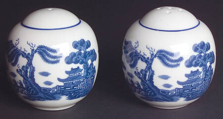 Real Old Willow (No Gold) Salt & Pepper Set