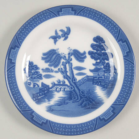 Real Old Willow (No Gold) Bread & Butter Plate