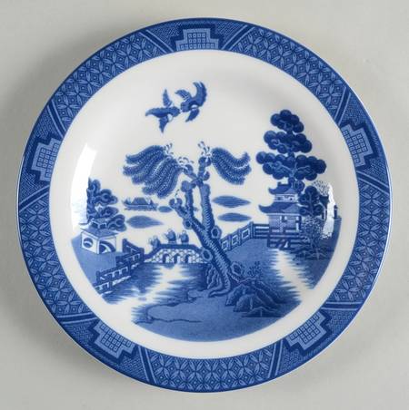 Real Old Willow (No Gold) Salad Plate