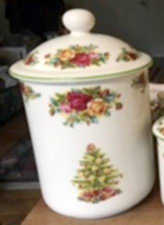 Old Country Roses (Holiday Classic Collection) Cookie Jar & Lid
