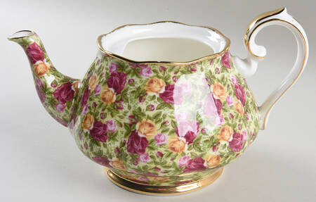 Old Country Roses Chintz Collection Teapot No Lid