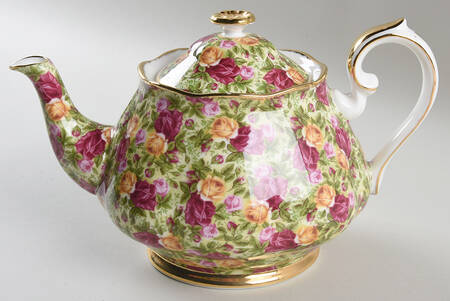 Old Country Roses Chintz Collection Teapot & Lid