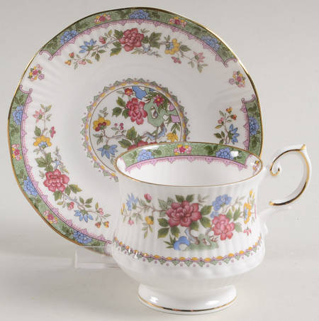 Flower of Amaran Demitasse Cup & Saucer Set by Rosina-Queens