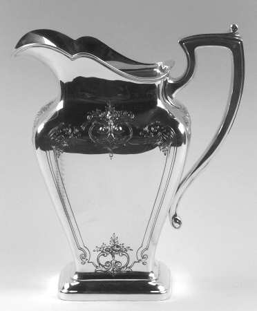 Jacobean-Engraved (Sterling, #740C, Hollowware) Sterling Water Pitcher